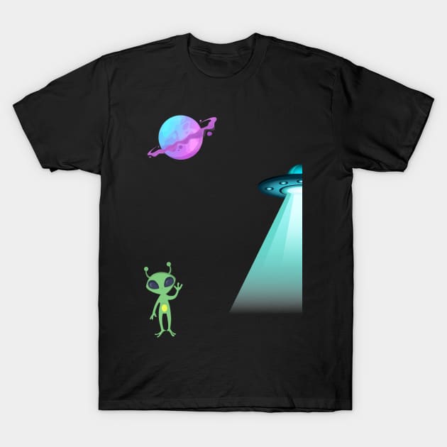 UFO T-Shirt by DuViC